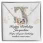 Happy Birthday Jacqueline v01 - Interlocking Hearts Necklace