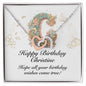 Happy Birthday Christine v01 - Interlocking Hearts Necklace