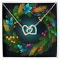 Christmas Background 122 - Interlocking Hearts Necklace