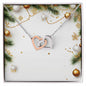 Christmas Background 048 - Interlocking Hearts Necklace