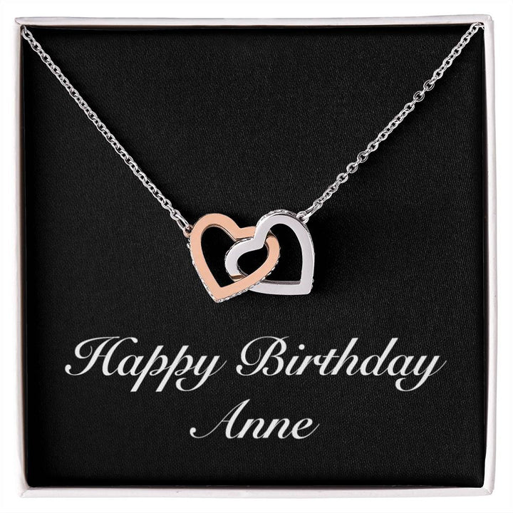 Happy Birthday Anne v2 - Interlocking Hearts Necklace
