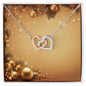 Christmas Background 053 - Interlocking Hearts Necklace