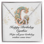 Happy Birthday Cynthia v01 - Interlocking Hearts Necklace