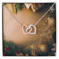 Christmas Background 096 - Interlocking Hearts Necklace