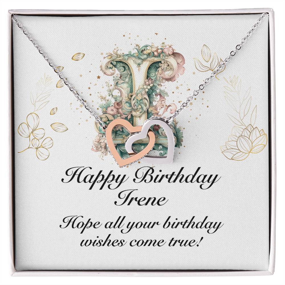 Happy Birthday Irene v01 - Interlocking Hearts Necklace