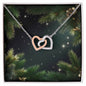 Christmas Background 112 - Interlocking Hearts Necklace