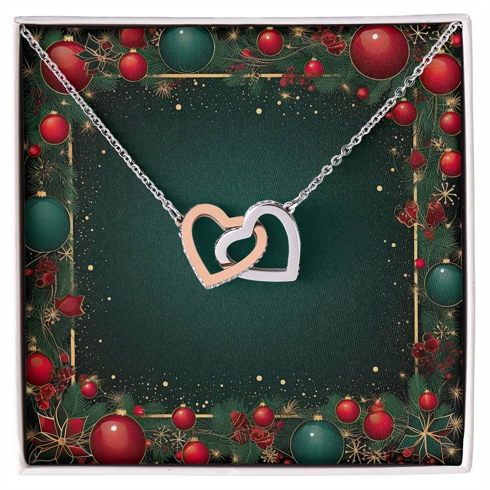 Christmas Background 070 - Interlocking Hearts Necklace