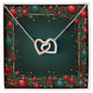 Christmas Background 070 - Interlocking Hearts Necklace