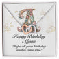 Happy Birthday Alyssa v01 - Interlocking Hearts Necklace