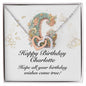Happy Birthday Charlotte v01 - Interlocking Hearts Necklace