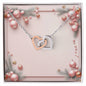 Christmas Background 008 - Interlocking Hearts Necklace
