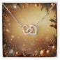 Christmas Background 062 - Interlocking Hearts Necklace