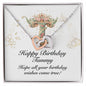 Happy Birthday Tammy v01 - Interlocking Hearts Necklace