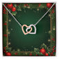 Christmas Background 067 - Interlocking Hearts Necklace