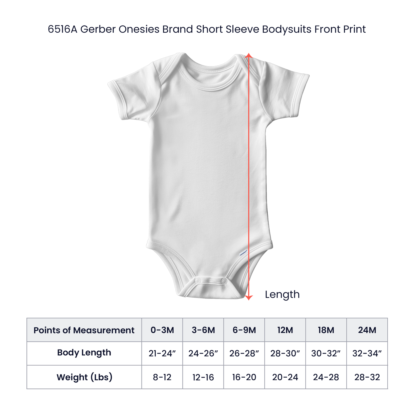 Tryzub (White) - Gray Gerber Onesies® 6516A Short Sleeve Bodysuit