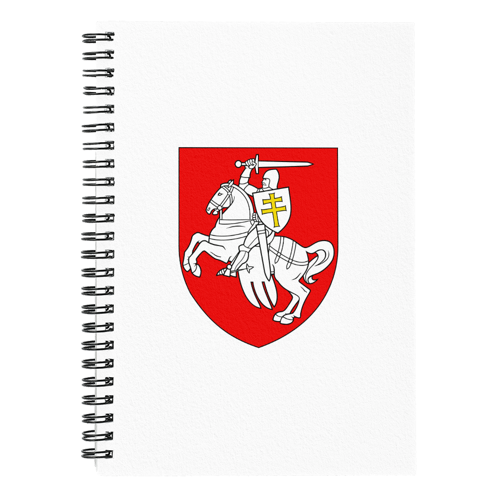 Pahonia (Belarus) - 6" x 8" Spiral Notebook