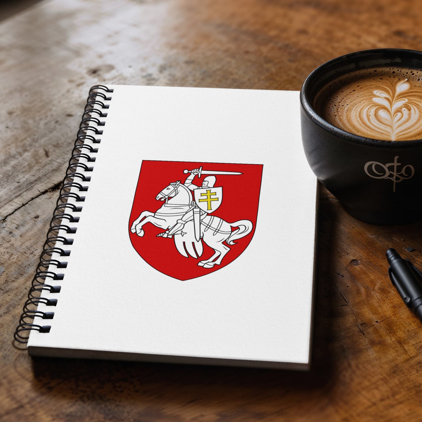 Pahonia (Belarus) - 6" x 8" Spiral Notebook