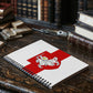 Pahonia And White-Red-White Flag (Belarus) - 6" x 8" Spiral Notebook