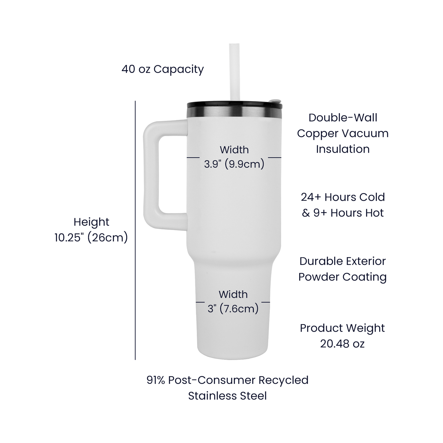 Tryzub - 40oz Pinnacle Tumbler