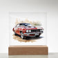 Muscle Car 06 - Square Acrylic Plaque With LED Base