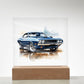 Muscle Car 02 - Square Acrylic Plaque With LED Base