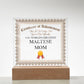 World's Greatest Maltese Mom - Square Acrylic Plaque With LED Base