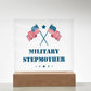 Military Stepmother - Square Acrylic Plaque With LED Base