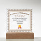 World's Greatest Salt And Pepper Shakers Expert - Square Acrylic Plaque With LED Base