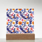 Mexican Floral Fiesta Pattern 022 - Square Acrylic Plaque With LED Base