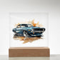 Muscle Car 03 - Square Acrylic Plaque With LED Base