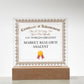 World's Greatest Market Research Analyst - Square Acrylic Plaque With LED Base
