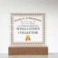 World's Greatest Wind Chimes Collector - Square Acrylic Plaque With LED Base