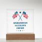 Afghanistan Veteran's Cousin - Square Acrylic Plaque With LED Base