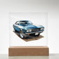 Muscle Car 05 - Square Acrylic Plaque With LED Base