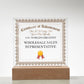 World's Greatest Wholesale Sales Representative - Square Acrylic Plaque With LED Base