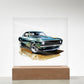 Muscle Car 11 - Square Acrylic Plaque With LED Base