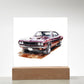 Muscle Car 10 - Square Acrylic Plaque With LED Base