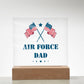 Air Force Dad - Square Acrylic Plaque With LED Base
