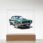 Muscle Car 09 - Square Acrylic Plaque With LED Base