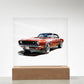 Muscle Car 01 - Square Acrylic Plaque With LED Base