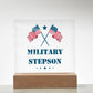 Military Stepson - Square Acrylic Plaque With LED Base