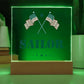 Sailor - Square Acrylic Plaque With LED Base