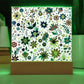 Mexican Floral Fiesta Pattern 062 - Square Acrylic Plaque With LED Base