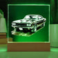 Muscle Car 10 - Square Acrylic Plaque With LED Base