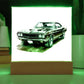 Muscle Car 10 - Square Acrylic Plaque With LED Base