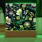 Mexican Floral Fiesta Pattern 031 - Square Acrylic Plaque With LED Base