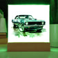 Muscle Car 12 - Square Acrylic Plaque With LED Base