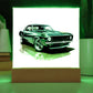 Muscle Car 11 - Square Acrylic Plaque With LED Base