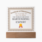 World's Greatest Bartending Expert - Square Acrylic Plaque With LED Lights