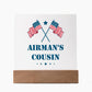 Airman's Cousin - Square Acrylic Plaque With LED Base